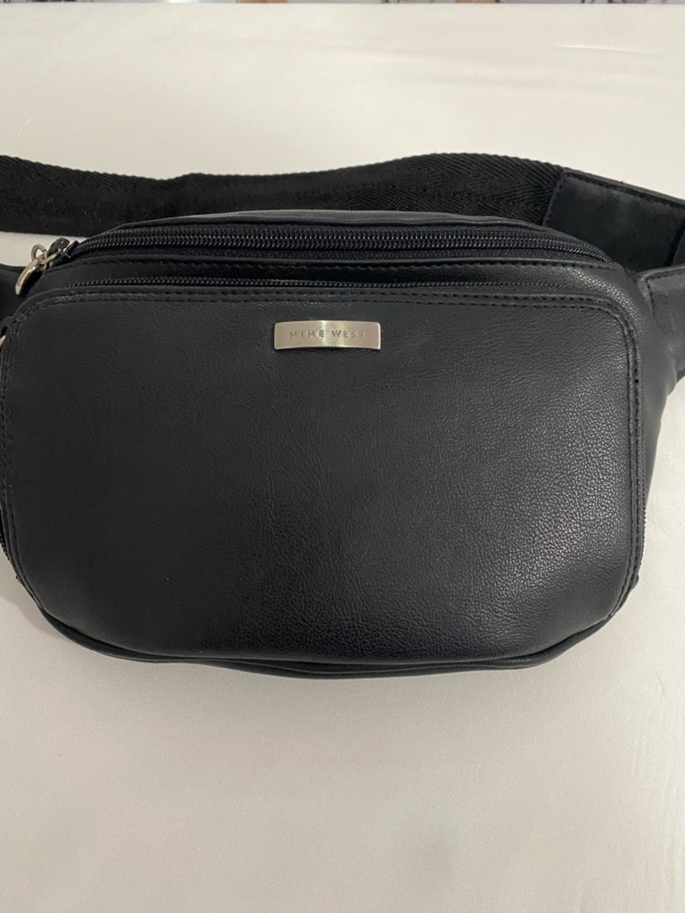 Women’s Nine West Black Faux Leather Fanny Pack